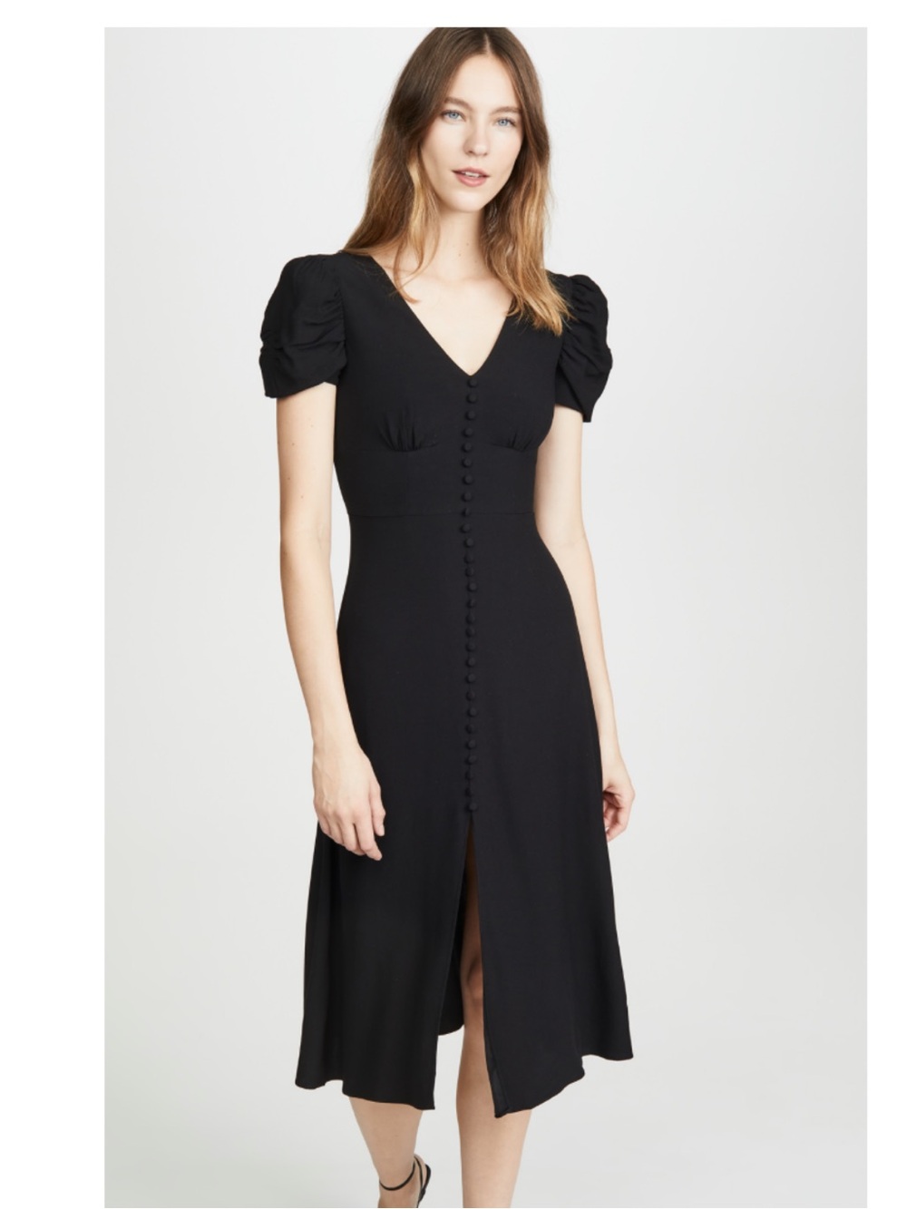 Saloni Margot Dress, Black 6